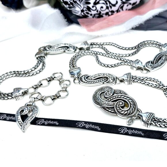 Brighton VTG Bali Hai Medium Belt Silver-plated - Picture 1 of 11